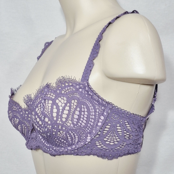 32D Victoria's Secret Dream Angels Push Up Without Padding Uw Bra Lavender - Picture 3 of 9